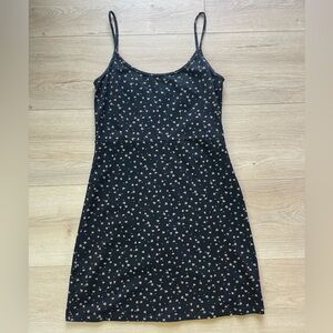 Brandy Melville Black Floral Dress